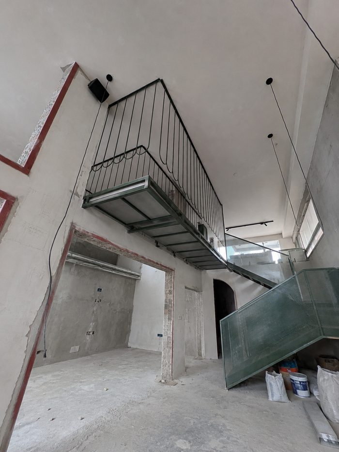 Café site during construction works